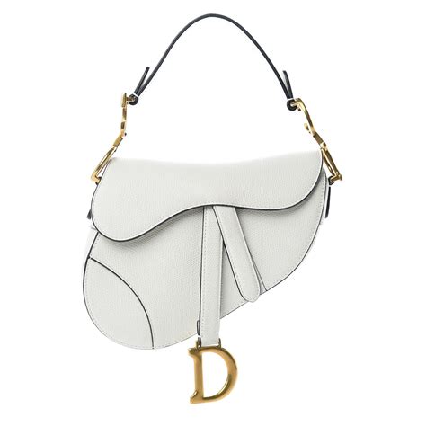 dior mini saddle bag white|dior mini saddle bag vintage.